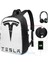 Kozmetik Çantası Komik Grafik Baskı Tesla USB Şarj Sırt Çantası Erkek Okul Çantaları Kadın Çantası Seyahat Laptop Çantası (Yurt Dışından) 3