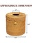 3x Rattan Tissue Box Toilet Paper Cover Wicker Decorative Holders With Lid (Yurt Dışından) 3