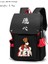 A6 Anime Haikyuu Karasuno Sırt Çantası Mochila Teenarges Schoolbag Hinata Shoyo Erkek Kadın USB Şarj Portu Dizüstü Açık Çanta (Yurt Dışından) 1