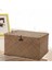 Handmade Straw Woven Storage Basket With Lid Makeup Organizer Storage Box Seagrass Laundry Baskets Rattan Jewelry Box(M) (Yurt Dışından) 2