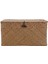 Handmade Straw Woven Storage Basket With Lid Makeup Organizer Storage Box Seagrass Laundry Baskets Rattan Jewelry Box(M) (Yurt Dışından) 4