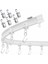 Flexible Bendable Ceiling Curtain Track, Ceiling Mount For Curtain Rail, Room Divider Ceiling Track For Curtains 9.8ft (Yurt Dışından) 1