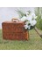 Picnic Basket,woven Wicker Vintage Suitcase Woven Storage Basket Rattan Storage Case Picnic Weave Laundry Basket B (Yurt Dışından) 3