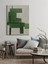 Kanvas Yeşil Renkli Geometrik Modern Tablo 1032 1
