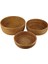 3pcs Rattan Meyve Sepeti Aperatif Ekmek Sepeti Yuvarlak Dokuma Sepet Dokuma Depolama Sepeti (Yurt Dışından) 1