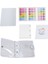 Mini Dosya Cepleri, 3 Delikli Doldurulabilir Defter Aksesuar Seti, Şeffaf Pvc Gevşek Yaprak Defter, (Beyaz) (Yurt Dışından) 4