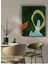 Kanvas Yeşil Renkli Geometrik Modern Tablo 1037 1