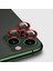 iPhone 12 Pro Uyumlu Zore Cl-01 Kamera Lens Koruyucu-Kırmızı 1