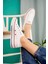 Günlük Convers Tarzı Beyaz Keten Kadın Sneaker 2