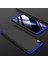 - Xiaomi Redmi 7A - Kılıf Parmak izi Yapmayan 3 Parça Ays Kapak - Siyah-Mavi - T11031 1