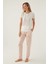 2891 Buttoned Kadın Kısa Kol Pijama Takımı 1