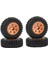 4pcs 1.0 Beadlock Mini Paletli Jantlar ve Kauçuk Lastikler, Turuncu (Yurt Dışından) 1