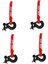 4x Rc Metal Römork Kancası Vinç Kancası Vinç Çekme Etiketi Dekorasyon Için 1/10 Rc Paletli Araba Eksenel SCX10 Trx4 (Yurt Dışından) 1