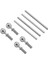 8 Adet Pivot Topu ve Menteşe Pimi 4X67.5MM ARAC5032 Arrma 6 S 1/7 Sınırsız Ihlal 1/8 Rc Araba Parçaları, Gümüş (Yurt Dışından) 1