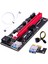 Pci-E Yükseltici Kart Ekspres Kablosu 1x - 16X Grafik Uzatma Kablosu 60CM USB 3.0 Uzatma Kablosu (Beyaz Çizgi) (Yurt Dışından) 1