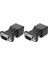 2 Paket VGA Genişletici Erkek RJ45 Cat5 Cat6 20 M Ağ Kablosu Adaptörü Com Bağlantı Noktası Lan Ethernet Bağlantı Noktası Dönüştürücü (Yurt Dışından) 1