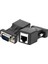 2 Paket VGA Genişletici Erkek RJ45 Cat5 Cat6 20 M Ağ Kablosu Adaptörü Com Bağlantı Noktası Lan Ethernet Bağlantı Noktası Dönüştürücü (Yurt Dışından) 2