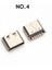 100 Adet/grup 10 Model Tip-C USB Şarj Dock Konnektörleri Mix 6pin ve 16PIN Telefon ve Dijital Ürün Tamir Takımları Için Kullanın (Yurt Dışından) 4