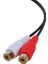 Altın Kaplama 3.5mm Jack Dişi 2 Dişi Jaklar Stereo Adaptör Ses Ayırıcı Rca (15CM) Siyah (Yurt Dışından) 2