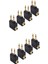 8 Paket Uçak Kulaklık Adaptörü, Havayolu Uçak Uçuş Adaptörleri (Yurt Dışından) 1