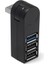 Pc Dizüstü Bilgisayar Için Mini Döndürülebilir 3 Bağlantı Noktalı USB 3.0 Hub Yüksek Hızlı (Siyah) (Yurt Dışından) 1