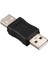 Sodıal(R) USB A Erkek - Erkek Konnektör Adaptörü Siyah (Yurt Dışından) 3