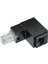 RJ45 Erkek - Dişi Ethernet Adaptörü Ağ Genişletici 90 Derece Bükme Için CAT5E Cat6 Cat8 Ethernet Kablo Konektörü (Yurt Dışından) 2