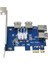 Pcı Express Kart Çarpanı Pcıe 1 Ila 4 USB Gpu X1 X16 Pcı-E Yükseltici Kart Video Kartı Madencilik Için (Yurt Dışından) 1