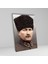 Tekli Dikey Kanvas Duvar Tablosu Kalpaklı Atatürk Portresi 2