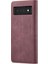 Google Piksel 6 Pro Manyetik Kapatma Darbeye Dayanıklı Vintage Pu Için Flip Case (Yurt Dışından) 5