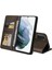 Samsung Galaxy S22 Üç Kart Yuvaları Premium Deri Için Flip Case (Yurt Dışından) 1