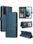 Samsung Galaxy S22 Üç Kart Yuvaları Premium Deri Için Flip Case (Yurt Dışından) 1