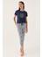 2876 Safty Kadın Kapri Pijama Takım 3