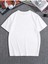 Erkek Beer Friday Baskılı Bisiklet Yaka Salaş Oversize Boyfriend Beyaz T-Shirt 2