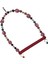 Boncuklu ve Tünekli Kuş Salıncağı 10 Cm-14 cm Bordo 4