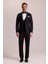 Erkek Siyah Şal Yaka Yelekli Slim Fit Damatlık 1