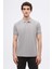 D'S Damat Regular Fit Haki/Gri/Beyaz Pike Dokulu %100 Pamuk Polo Yaka T-Shirt 6HC14ORTBN510 3