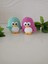 2'li Amigurumi Penguen Oyuncaklar (Mor ve Mint Yeşil) 2