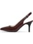 Hakiki Deri Stiletto Sandalet Topuklu Ayakkabı Bordo RUGAN - 7,5 Cm İnce Topuk Sivri Burun - El İşçiliği Premium Deri GRS049-BD 1