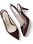 Hakiki Deri Stiletto Sandalet Topuklu Ayakkabı Bordo RUGAN - 7,5 Cm İnce Topuk Sivri Burun - El İşçiliği Premium Deri GRS049-BD 3