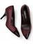 Hakiki Deri Stiletto Bordo Topuklu Ayakkabı - 7,5 Cm İnce Topuk Sivri Burun - El İşçiliği Premium Yumuşak Deri GRS009-BD 3