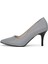 Hakiki Deri Stiletto Topuklu Gri - 7,5 Cm İnce Topuk Sivri Burun - El İşçiliği Premium Konfor Yumuşak Deri GRS028-GR 1