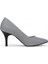 Hakiki Deri Stiletto Topuklu Gri - 7,5 Cm İnce Topuk Sivri Burun - El İşçiliği Premium Konfor Yumuşak Deri GRS028-GR 2