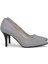 Hakiki Deri Stiletto Topuklu Gri - 7,5 Cm İnce Topuk Sivri Burun - El İşçiliği Premium Konfor Yumuşak Deri GRS028-GR 4