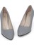 Hakiki Deri Stiletto Topuklu Gri - 7,5 Cm İnce Topuk Sivri Burun - El İşçiliği Premium Konfor Yumuşak Deri GRS028-GR 5