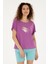Kadın Mor Tişört 50284355-VR038 1