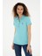 50280057-VR090 Kadın Mint Basic T-Shirt 3