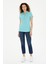 50280057-VR090 Kadın Mint Basic T-Shirt 4