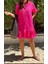 Lasorella Pembe Keten Elbise 3