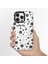 iPhone 14 Pro Max Uyumlu Kılıf Magsafe Özellikli Polka Dot Desenli Youngkit Spots Serisi Kapak Beyaz 2